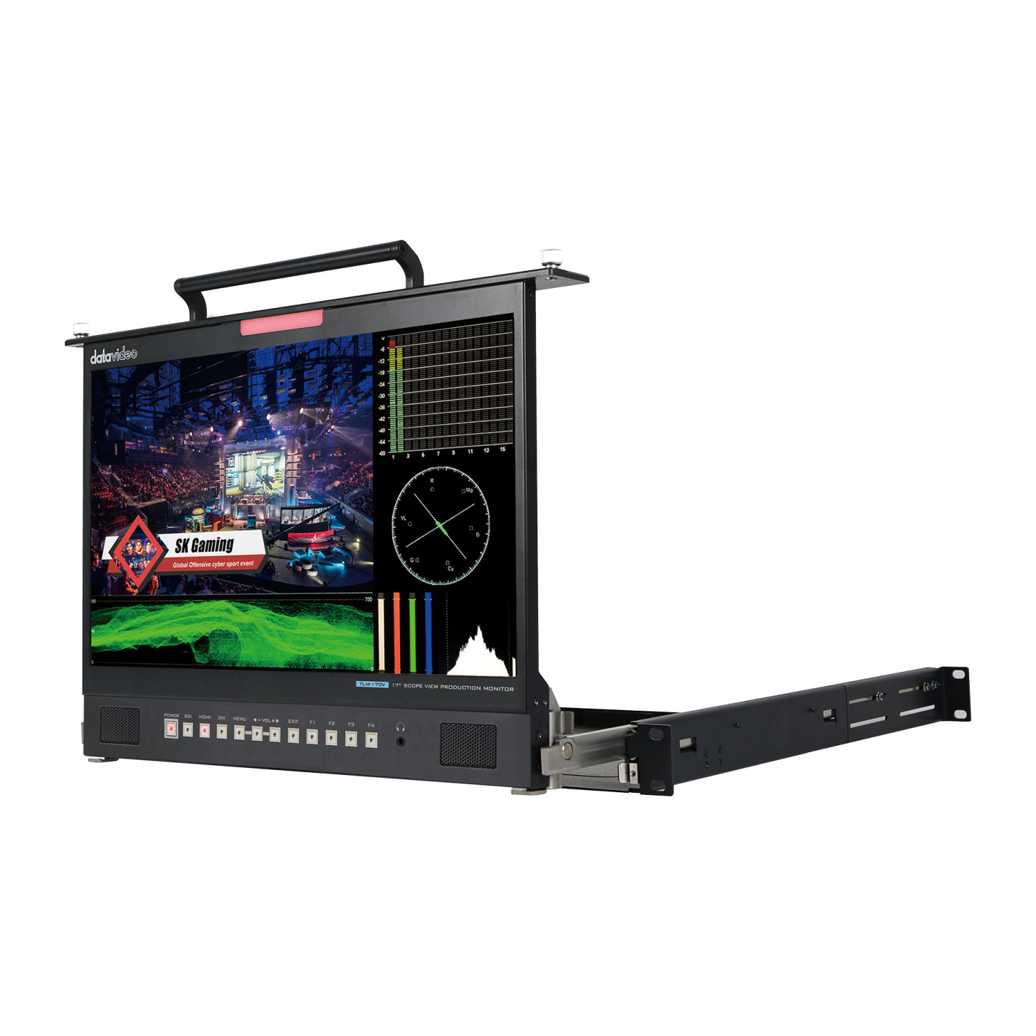 DataVideo TLM-170VM Computer Monitors - 17 Inches - Black