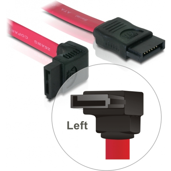 DeLOCK - 0.5m SATA cable Red