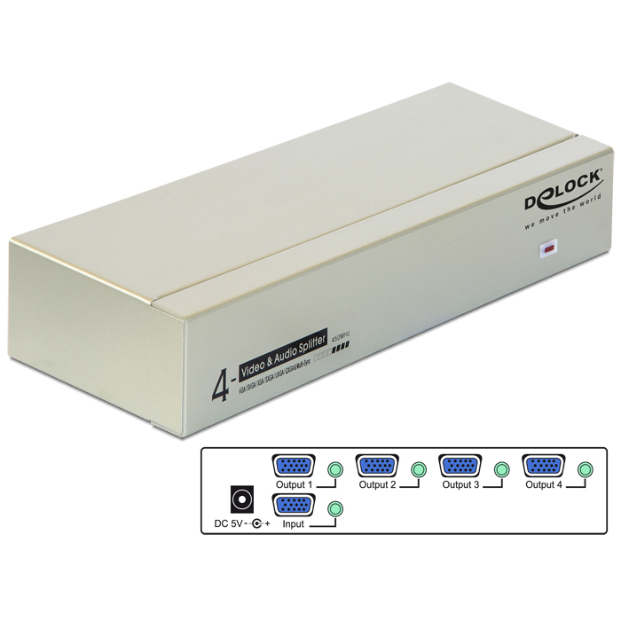 DeLOCK 87655 video splitter VGA 4x VGA