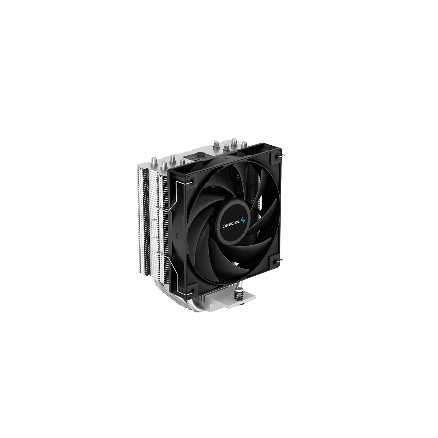 DeepCool AG400 Fan CPU Cooler Universal Socket High Efficiency 120mm PWM Cooling Black Fan 2000RPM 4 Heat Pipes 220W Heat Dissipation Power Unique Matrix Fin Design Intel LGA 1700 Bracket Included