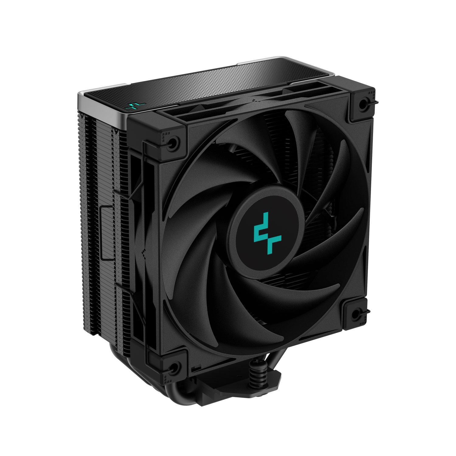 DeepCool AK400 Zero Dark Fan CPU Cooler Universal Socket High Performance 120mm Silent Hydro Bearing PWM Black Fan 1850RPM 4 Heat Pipes Unique Matrix Fin Design All Black Intel LGA 1700 Bracket Included