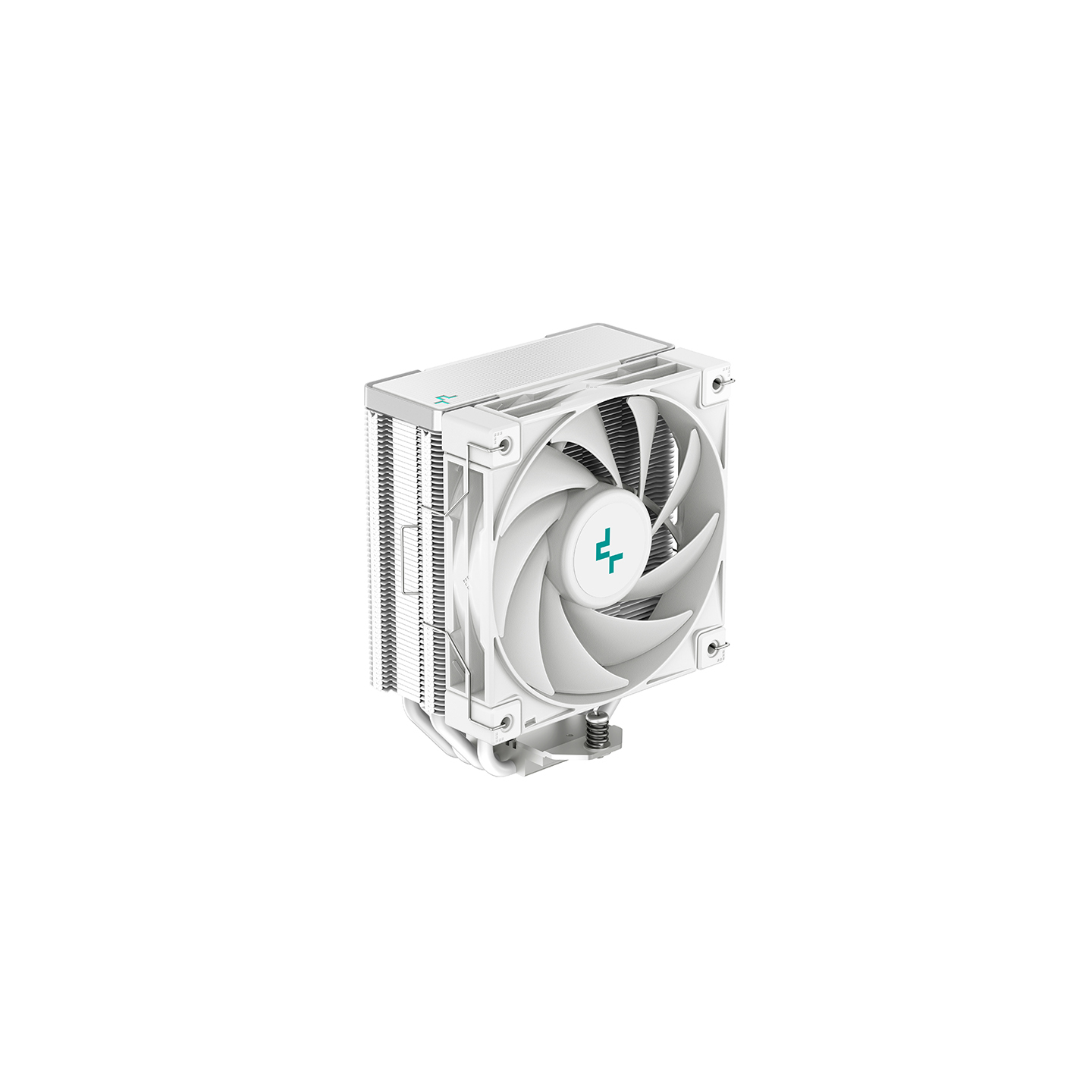DeepCool AK400 WH Fan CPU Cooler Universal Socket High Performance 120mm Silent Hydro Bearing PWM White Fan 1850RPM 4 Heat Pipes Unique Matrix Fin Design White Version Intel LGA 1700 Bracket Included