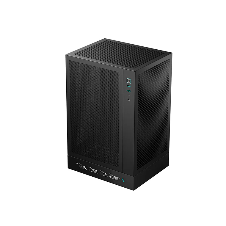 Deepcool CH170 Digital Mini-ITX Case - High Airflow Supports Water Cooling Ultra-Quiet Operation Compact Design for Efficient Space Management