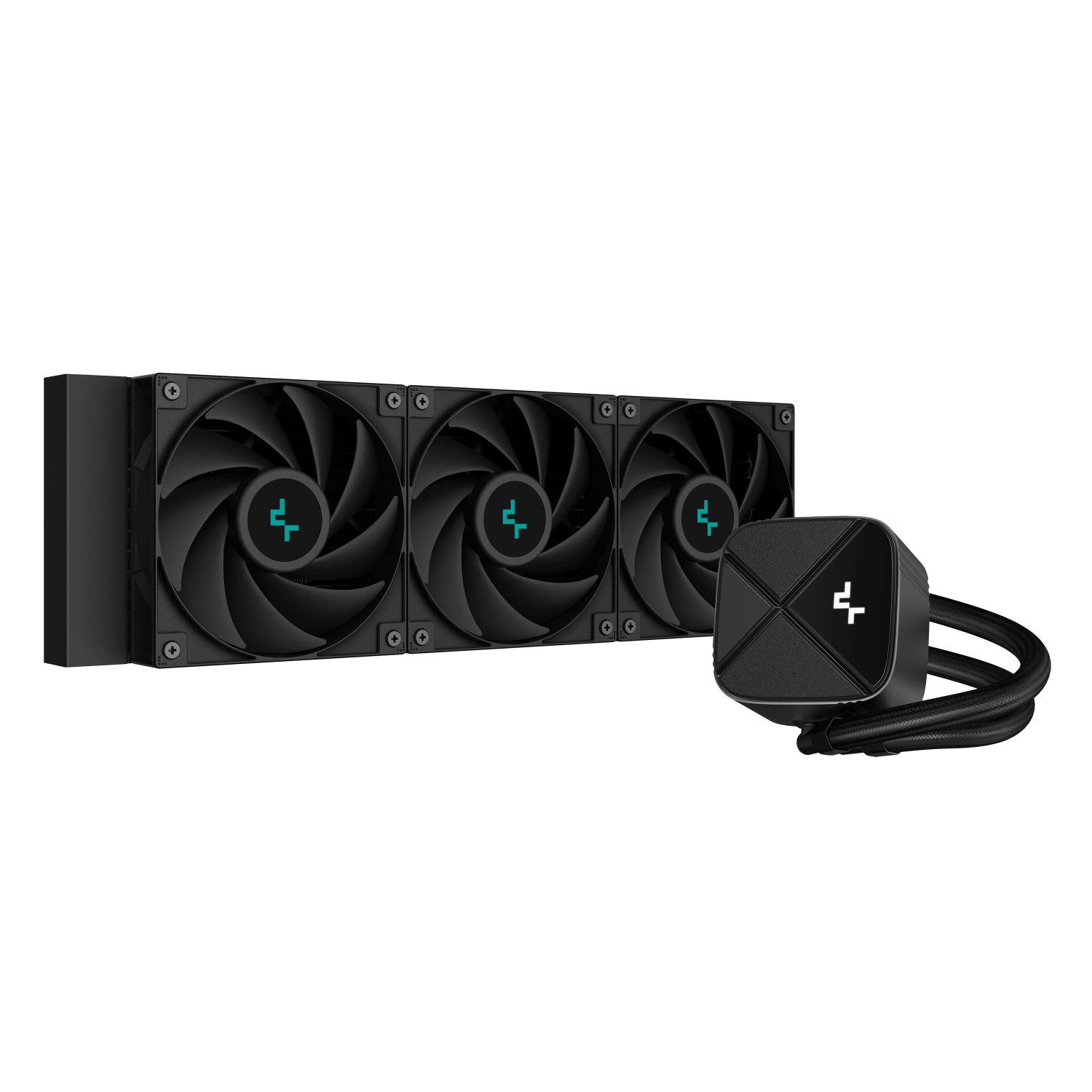 DeepCool LS720 SE Zero Dark All In One Liquid CPU Cooler 360mm Radiator 3x 120mm DeepCool Fans Intel/AMD