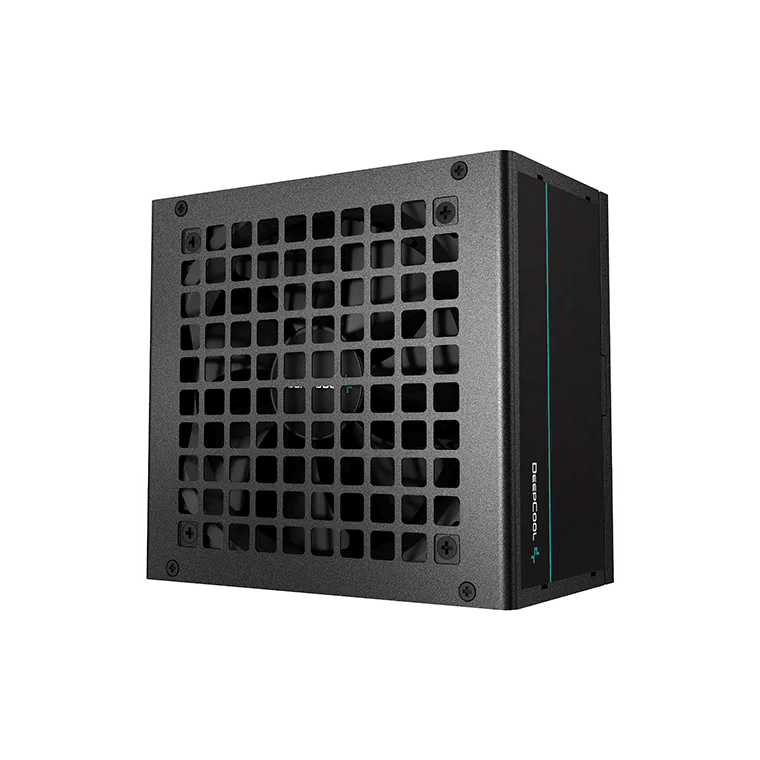 DeepCool PF600 600W PSU 120mm Silent Hydraulic Bearing Fan 80 PLUS White Non Modular UK Plug Flat Black Cables Efficient & Affordable