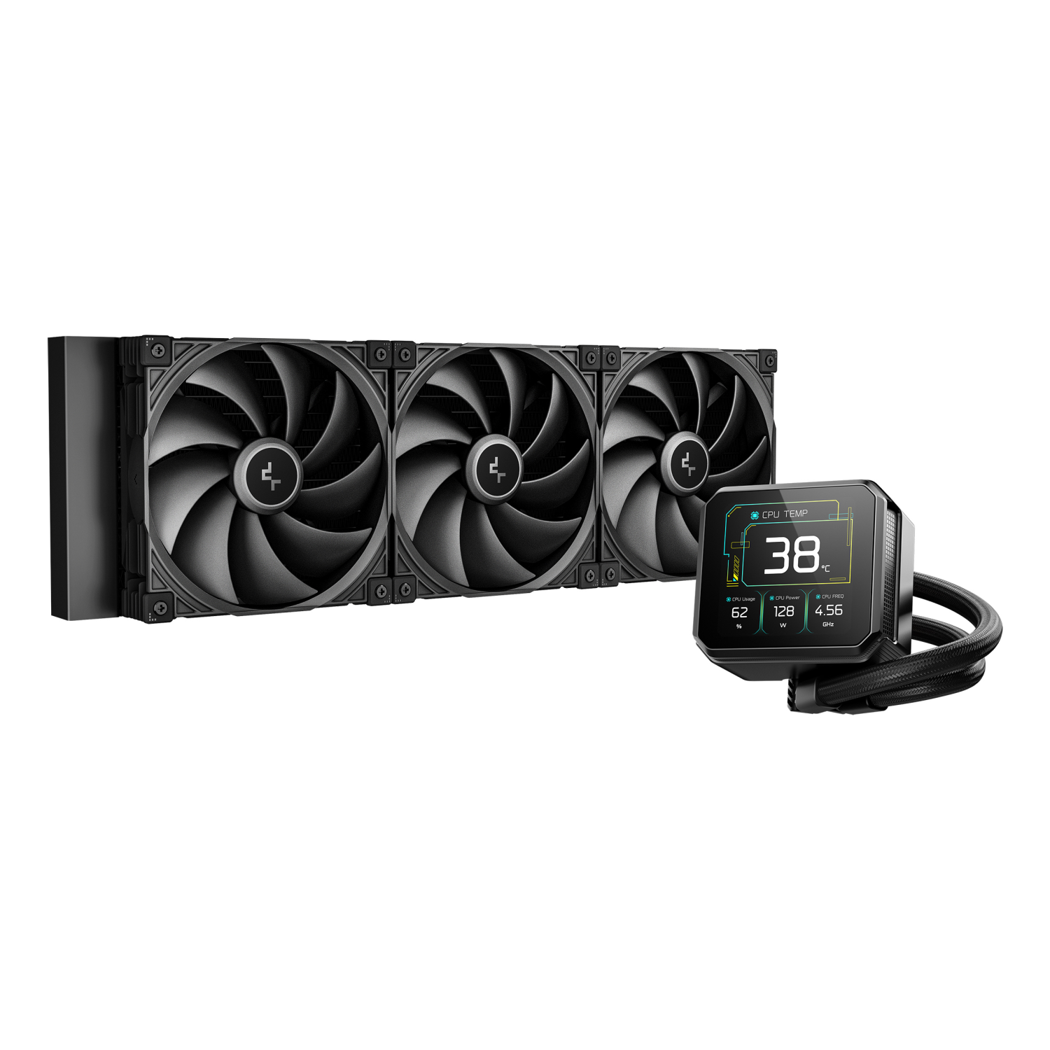 DeepCool SPARTACUS 420 Liquid CPU Cooler Triple 120mm ARGB Fans Anti-Leak Tech Gen 6 Pump Compatible with Intel & AMD Sockets