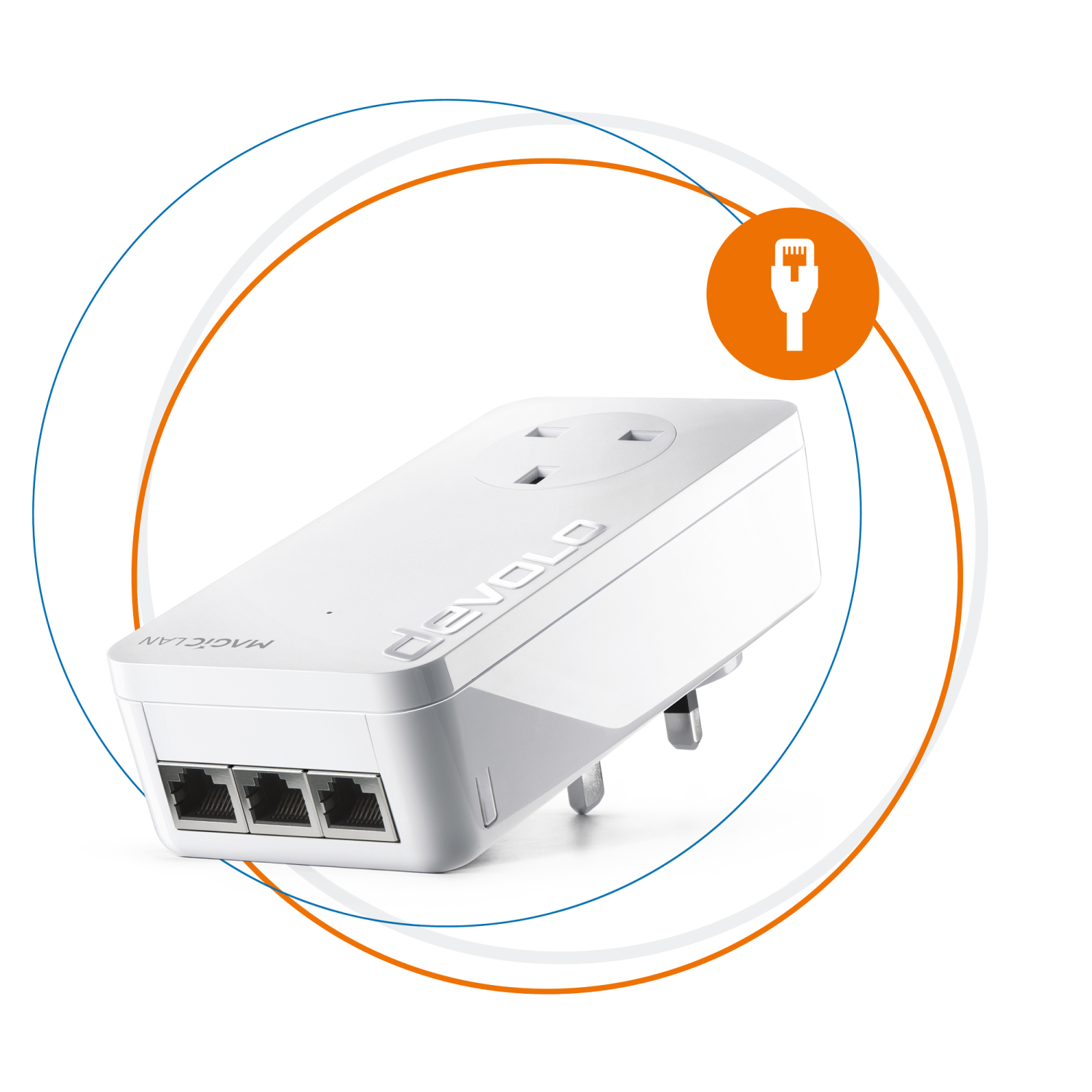 Devolo 8504 PowerLine network adapter 2400 Mbit/s Ethernet LAN White 1 pc(s)