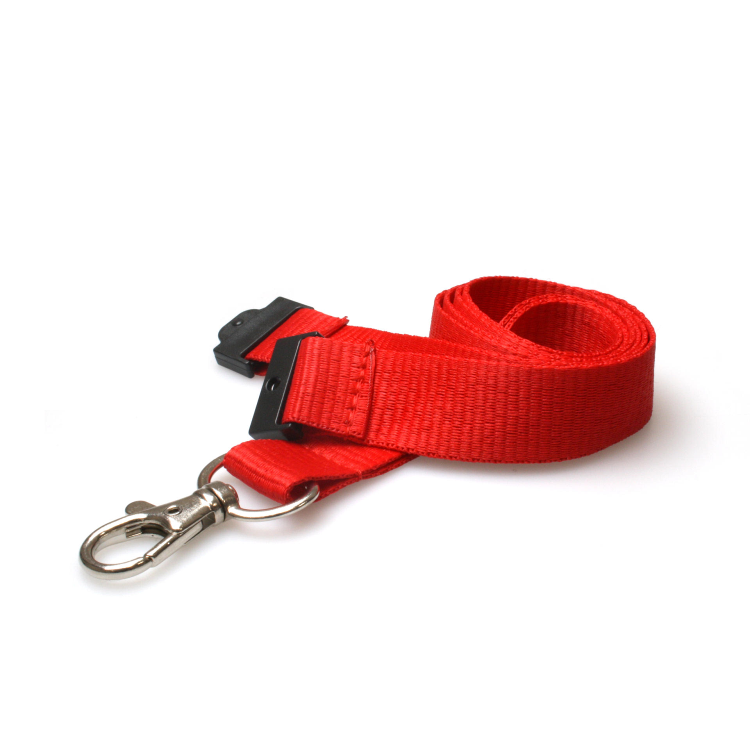 Digital ID 20mm Recycled Red Lanyards with Flat Breakaway and Metal Trigger Clip (Pack of 100)