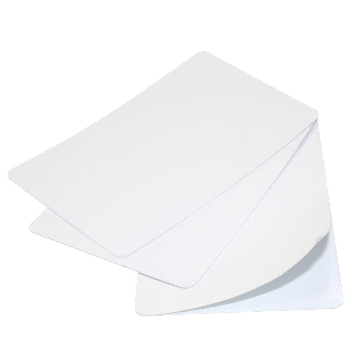 Digital ID Blank White Self-Adhesive 320-Micron Plastic Cards (Pack of 100)