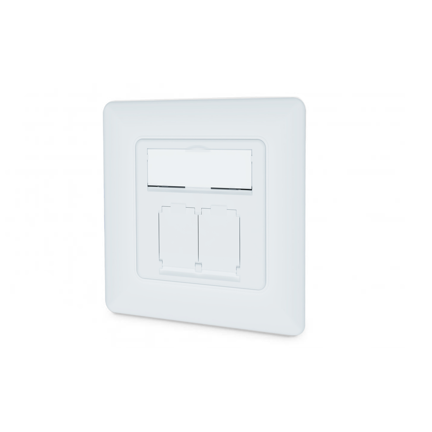 Digitus CAT 6A class EA network socket, design-compatible, shielded, flush-mounted, 4 directions