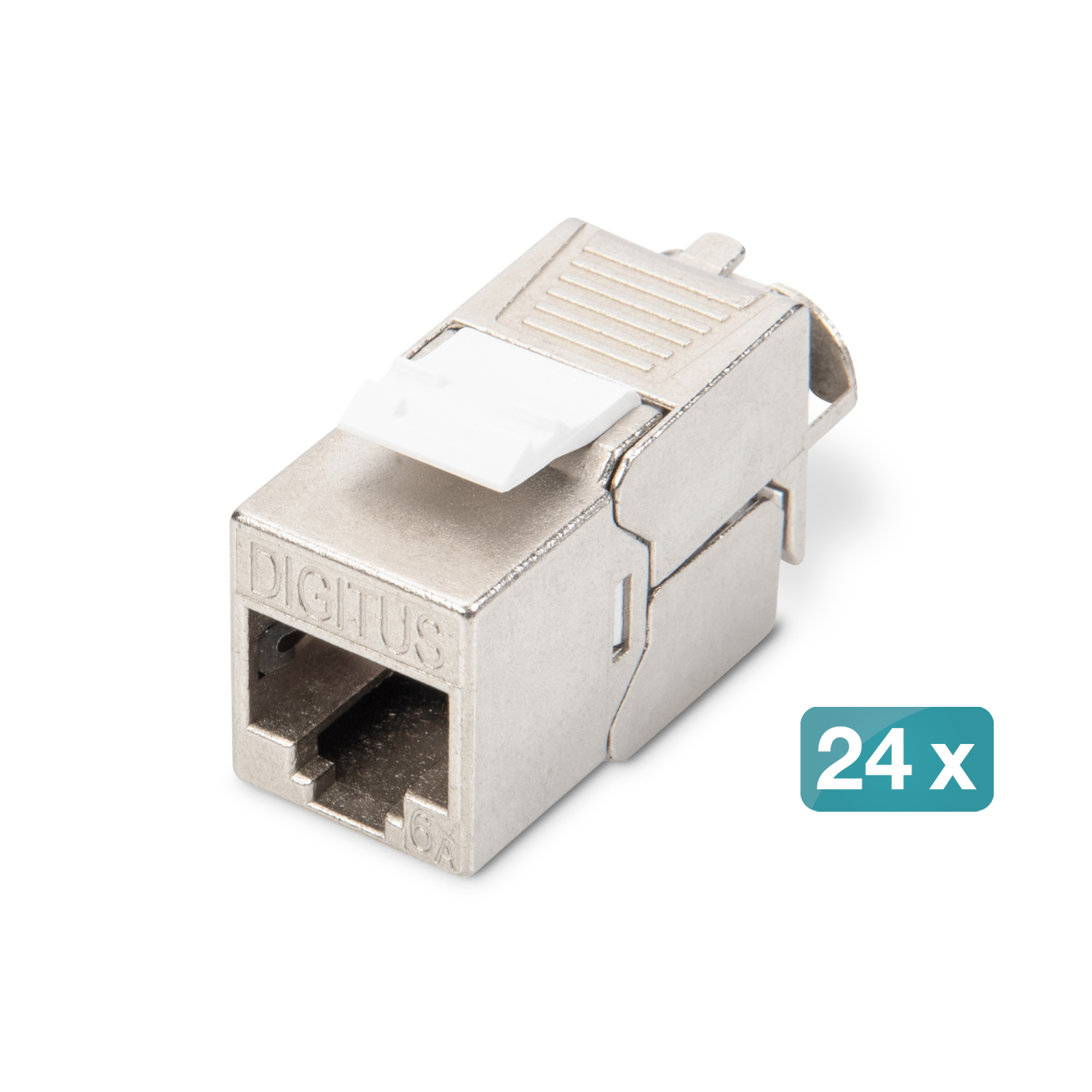 Digitus CAT 6A Keystone module, shielded, tool-free mounting connection