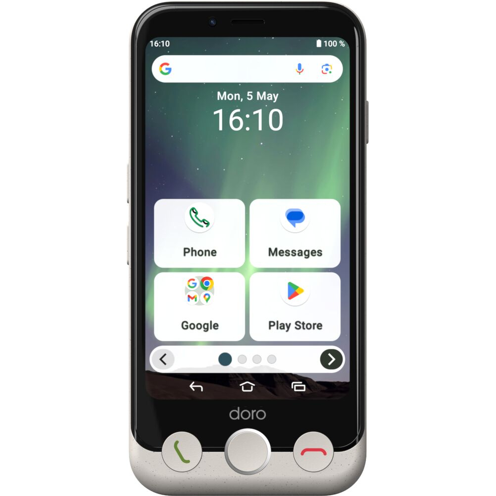 Doro Aurora A10 11.4 cm (4.5") Dual SIM Android 14 4G USB Type-C 4 GB 64 GB 3000 mAh Black, White