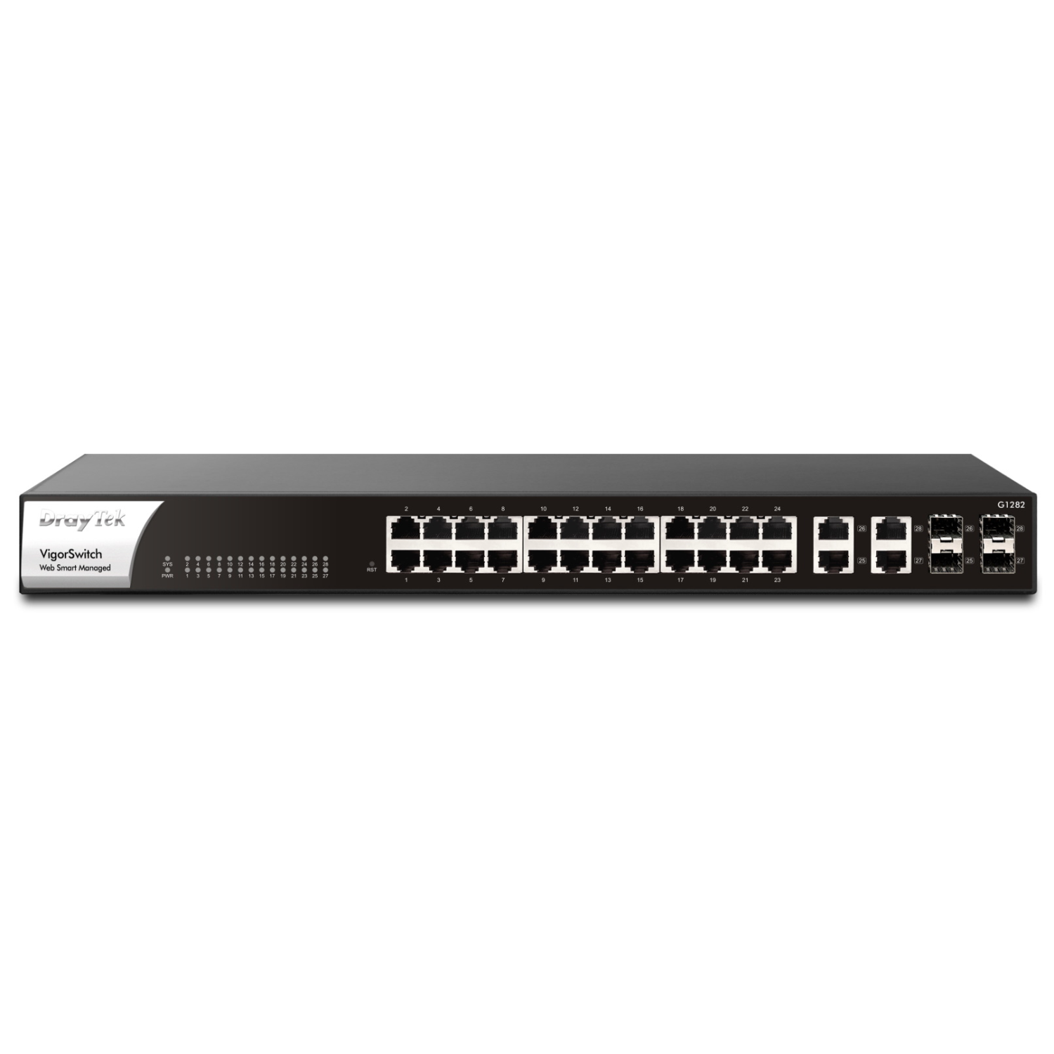 DrayTek G1282 Network Switches - Black