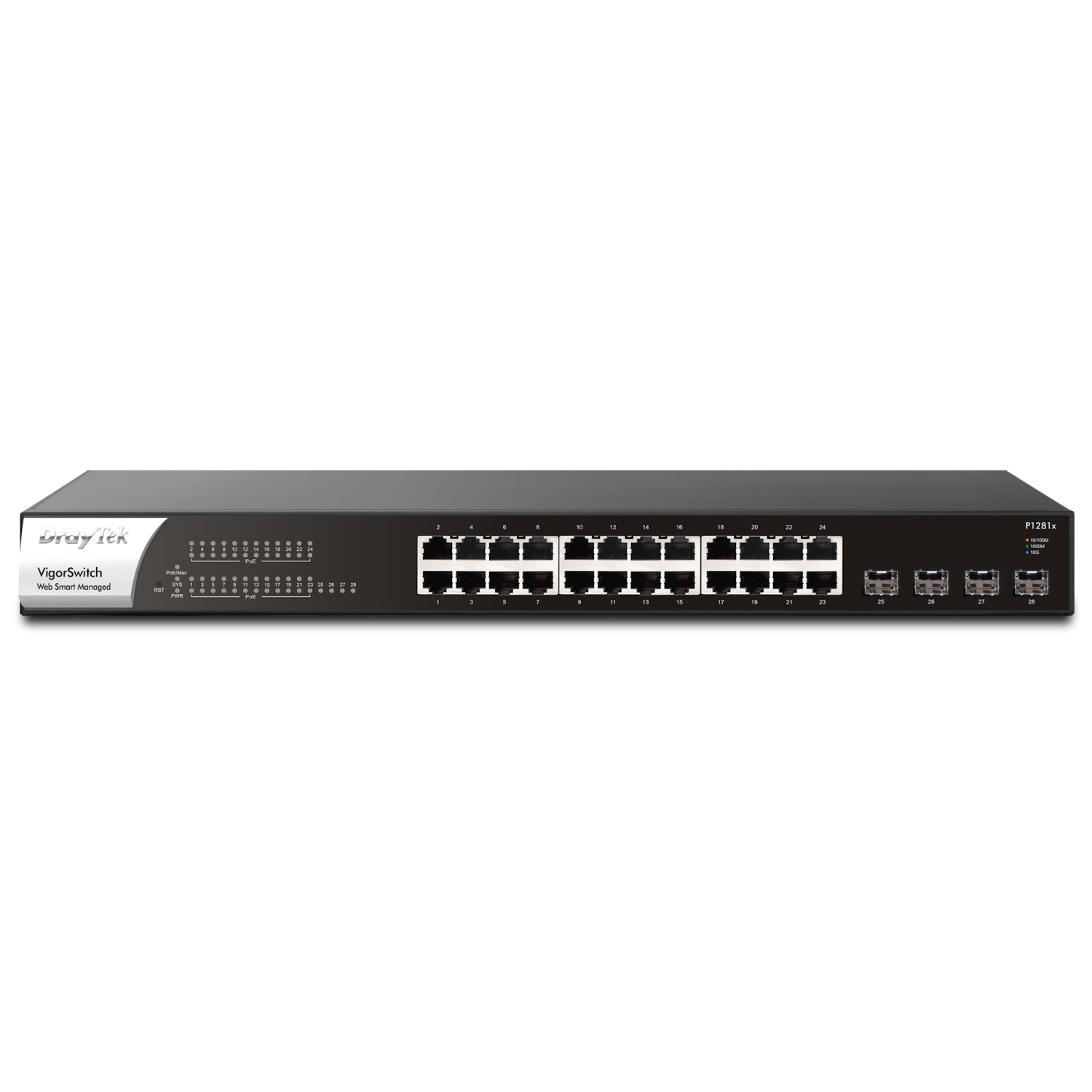 Draytek VSP1281X-K Network Switches - Black