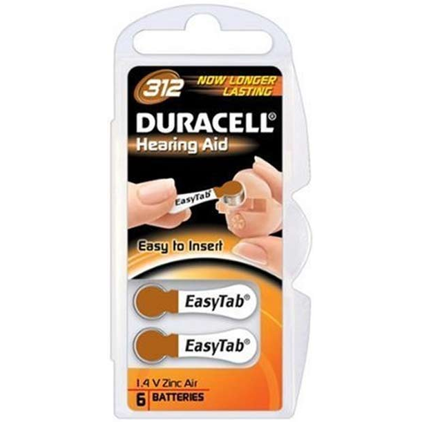Duracell DA312 Household Batteries - Brown