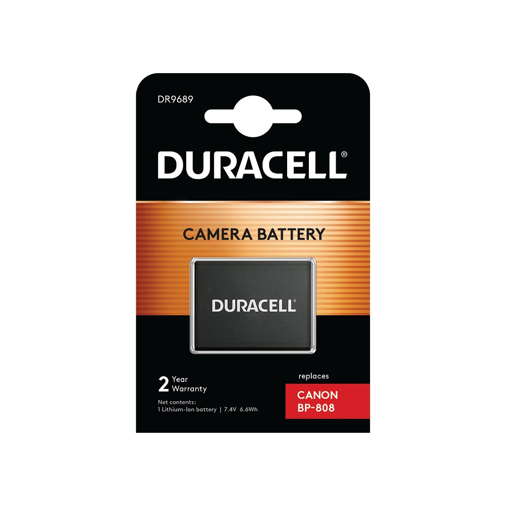Duracell BP-808 Camera/Camcorder Batteries - Black