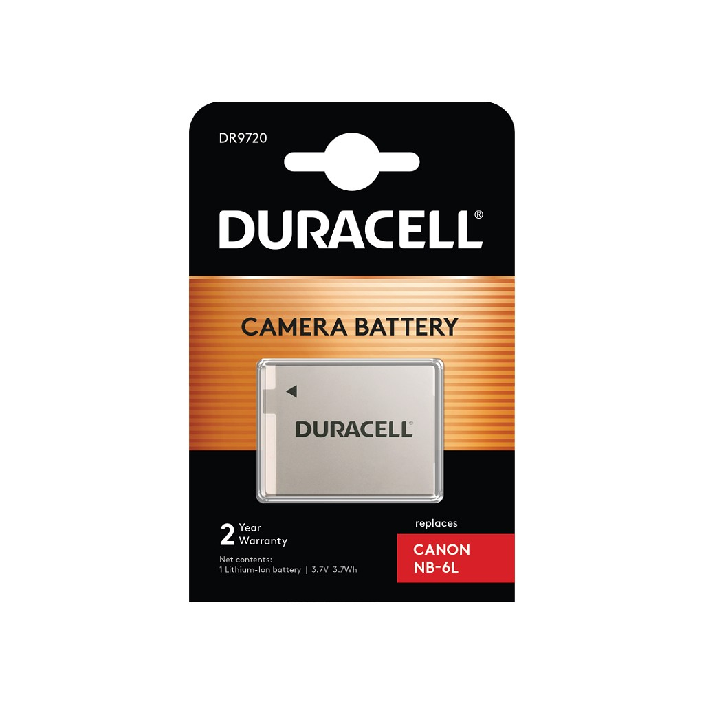 Duracell NB-6L Camera/Camcorder Batteries - Grey
