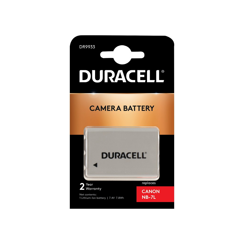 Duracell NB-7L Camera/Camcorder Batteries - Grey