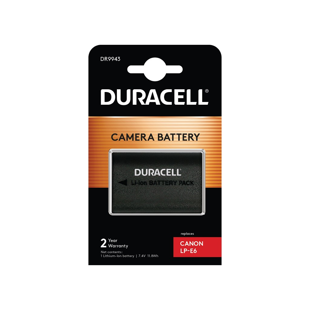 Duracell LP-E6 Camera/Camcorder Batteries - Black