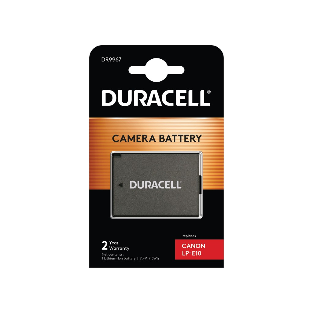 Duracell LP-E10 Camera/Camcorder Batteries - Black