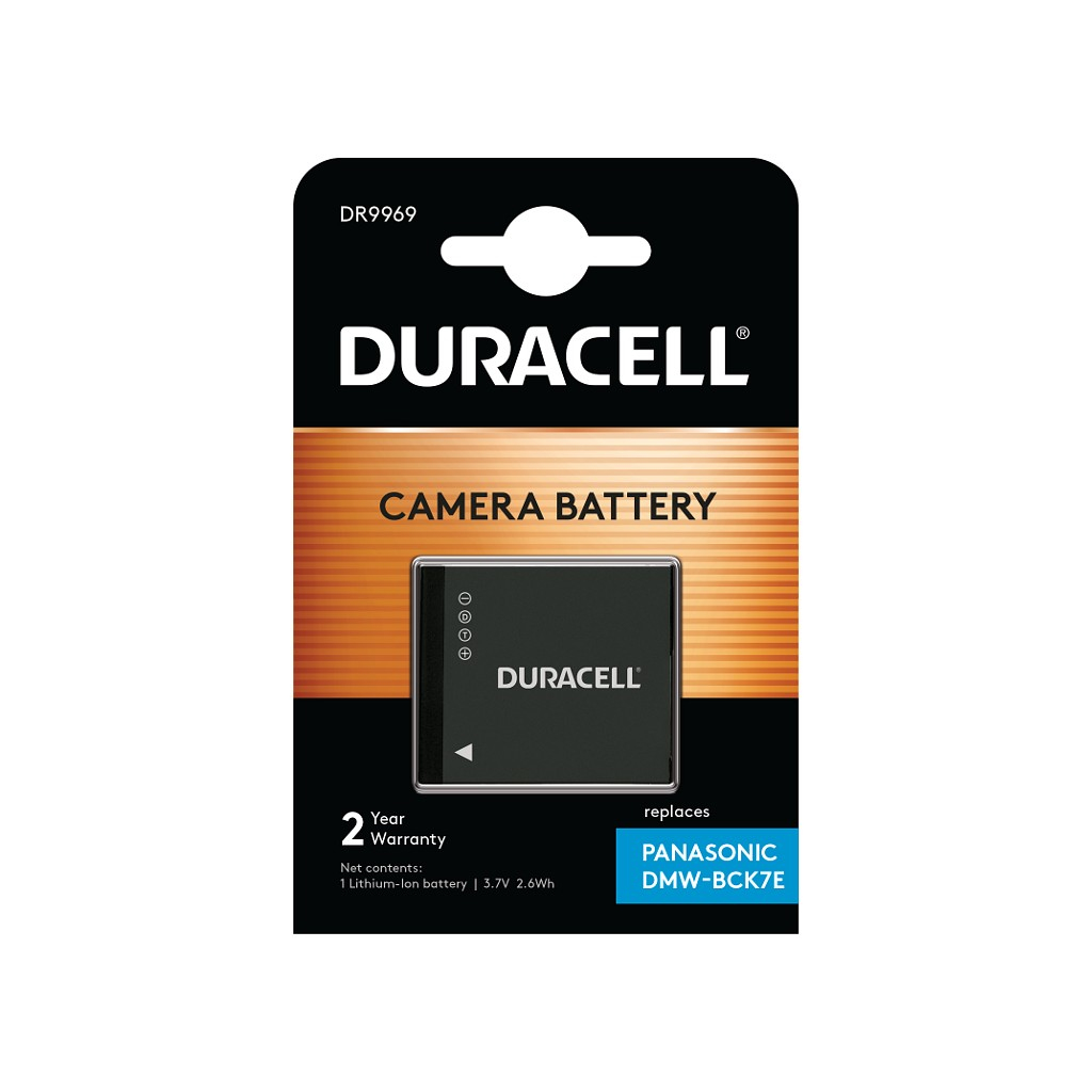 Duracell DMW-BCK7E Camera/Camcorder Batteries - Black