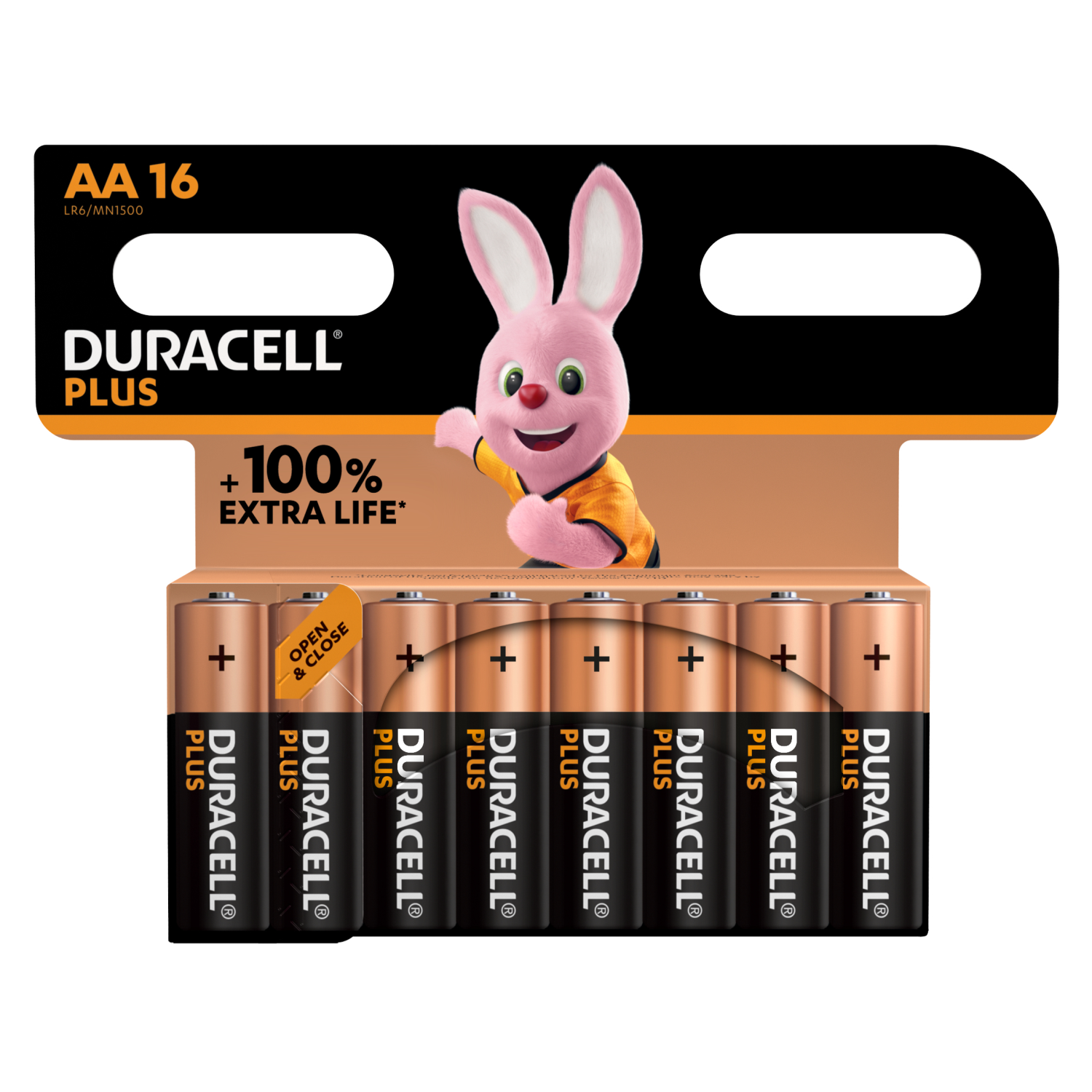Duracell Plus AA Alkaline - 16 Pack