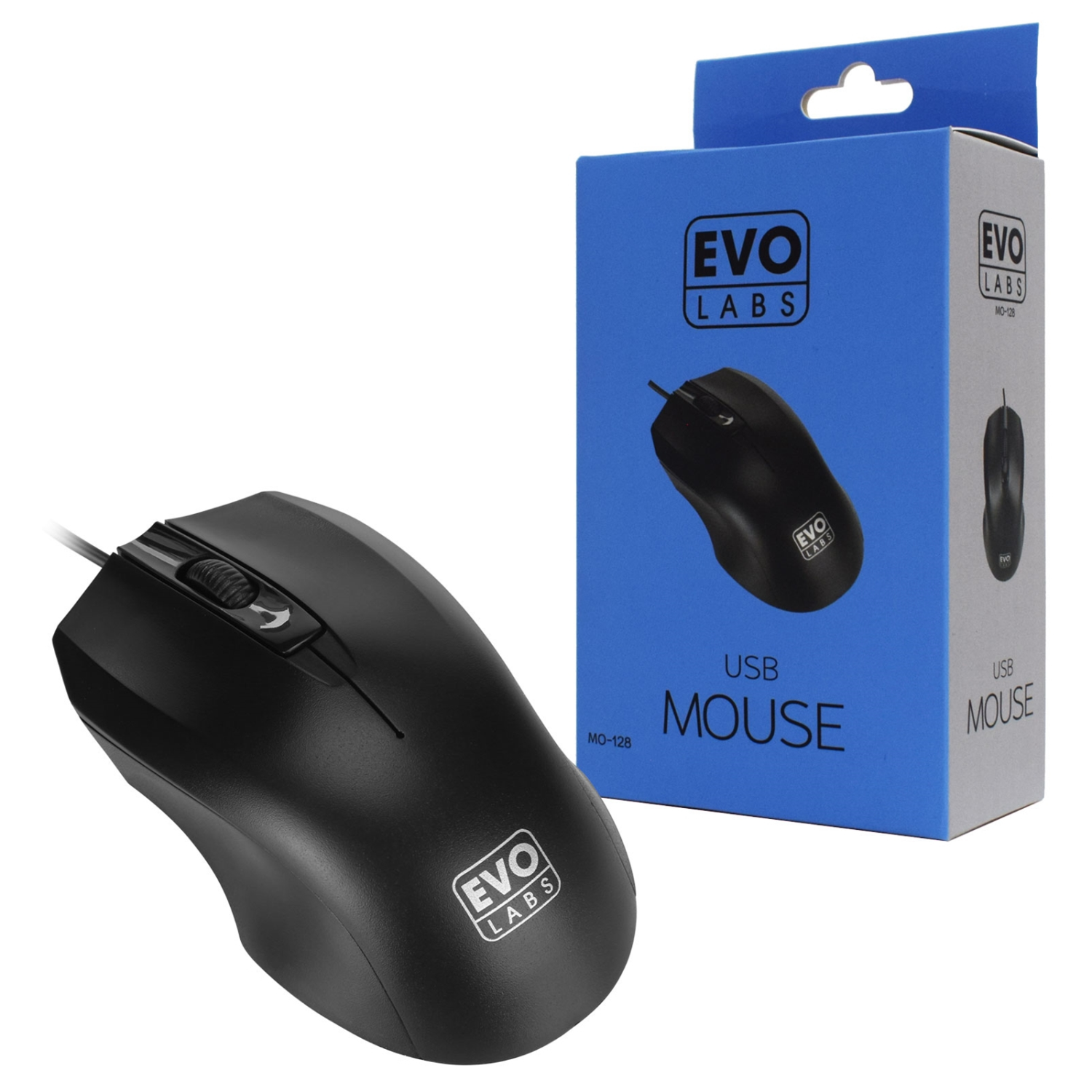 Evo Labs MO-128 Mice - Black