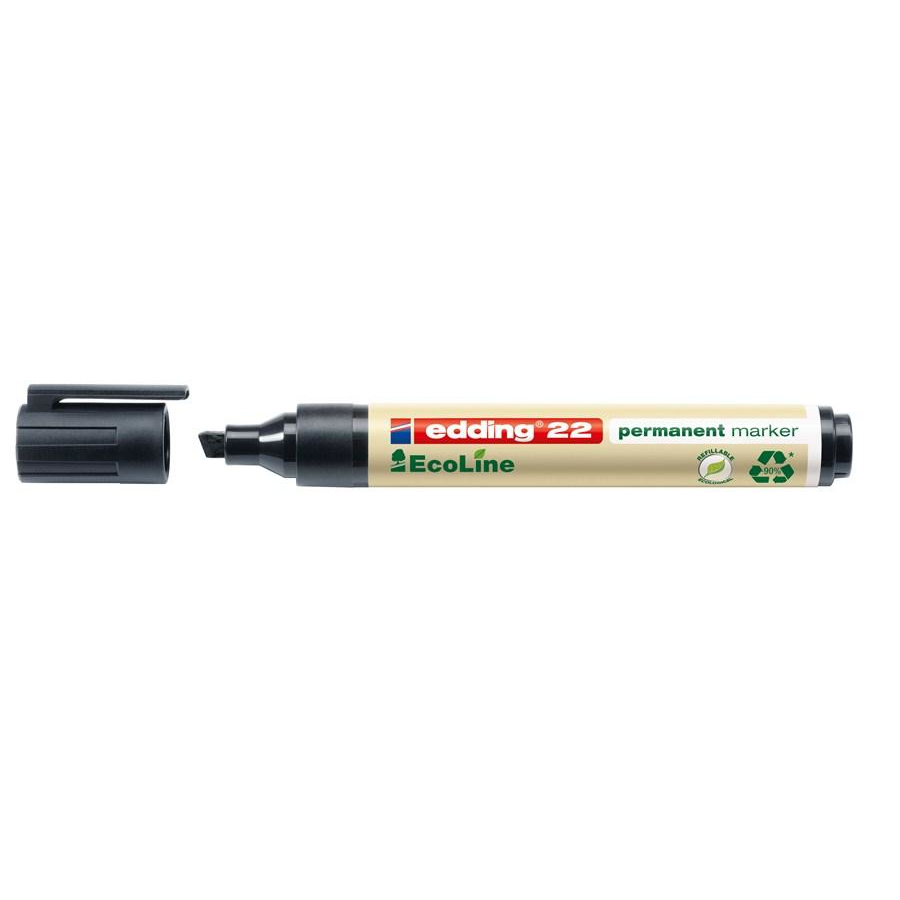 Edding 22 EcoLine permanent marker Chisel tip Black