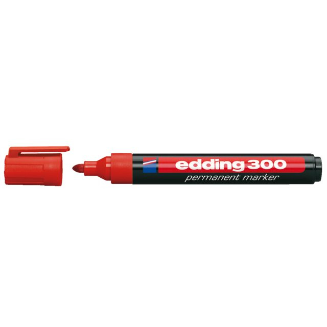 Edding 300 permanent marker Red 10 pc(s)