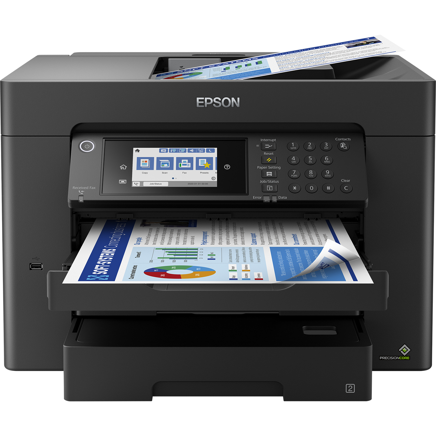 Epson WF-7840DTWF Multifunction Printers - 4.3 Inches - Black