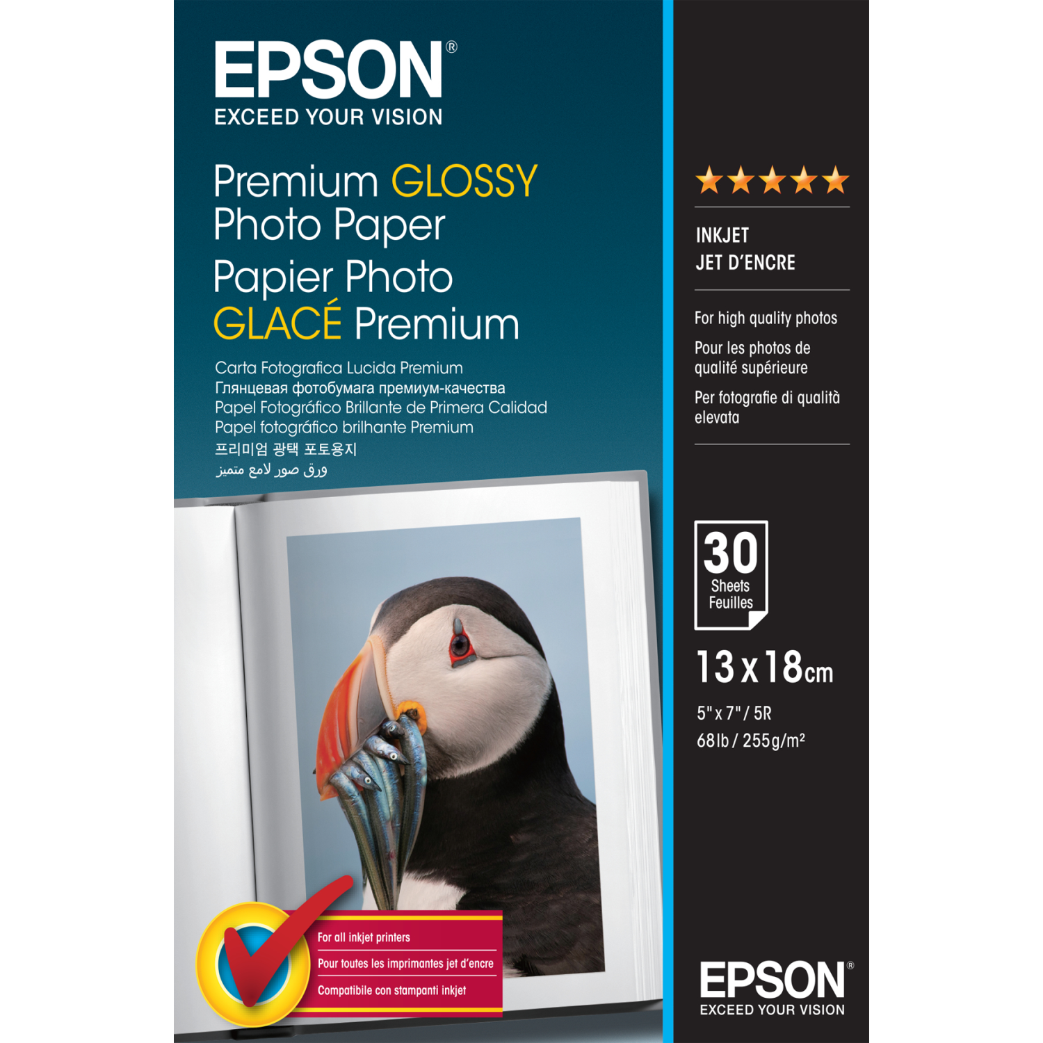 Epson 13x18cm Photo Paper - White