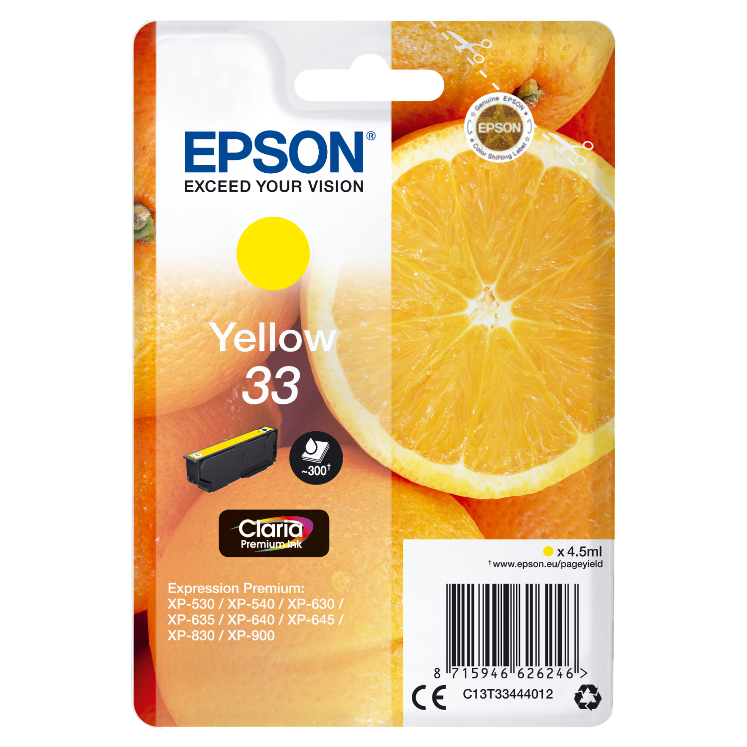 Epson C13T33444012 Ink Cartridges