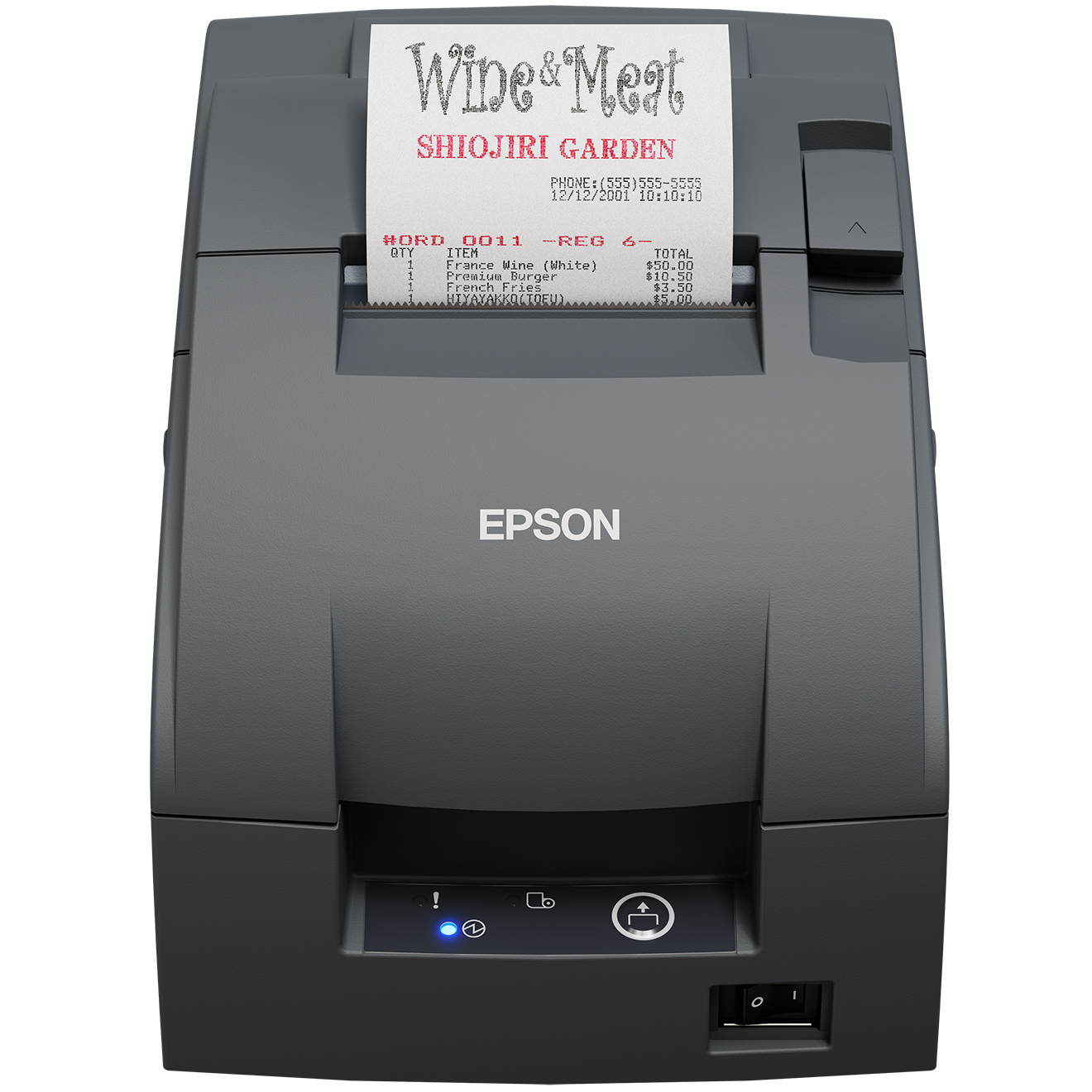 Epson TM-U220IIB, ERC38B, cutter, Ethernet, grey