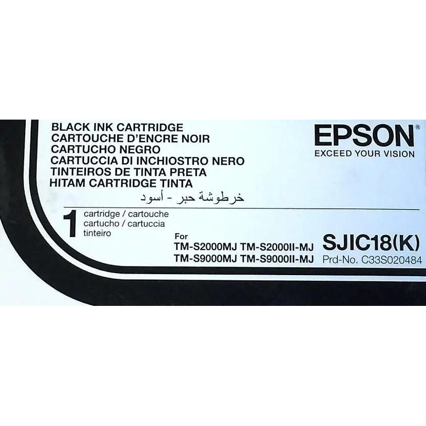 Epson C33S020701/SJIC-18-K Ink cartridge black 32.5ml for Epson TM-S 2000