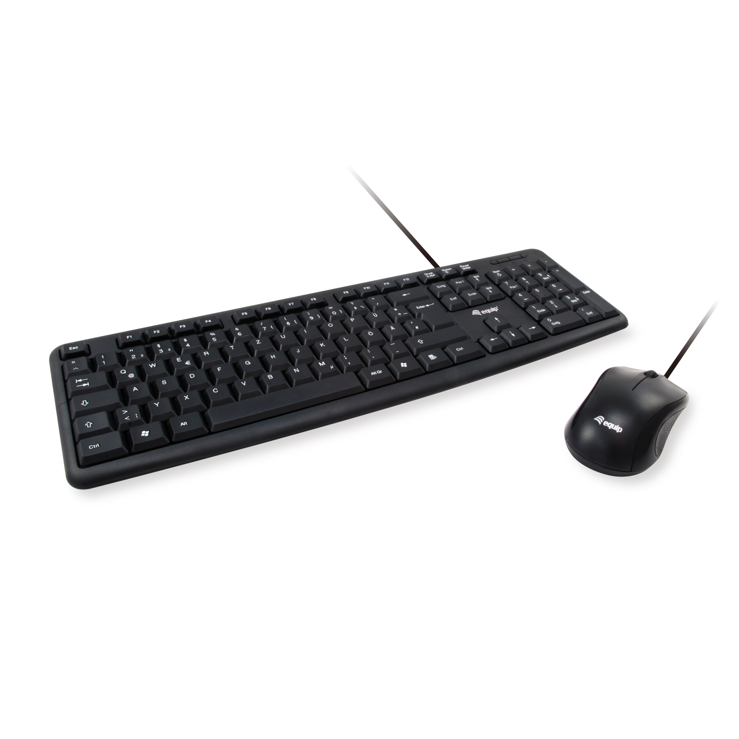 Equip 245203 keyboard Mouse included USB QWERTY Italian Black