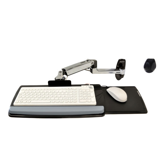 Ergotron LX Wall Mount Keyboard Arm Silver
