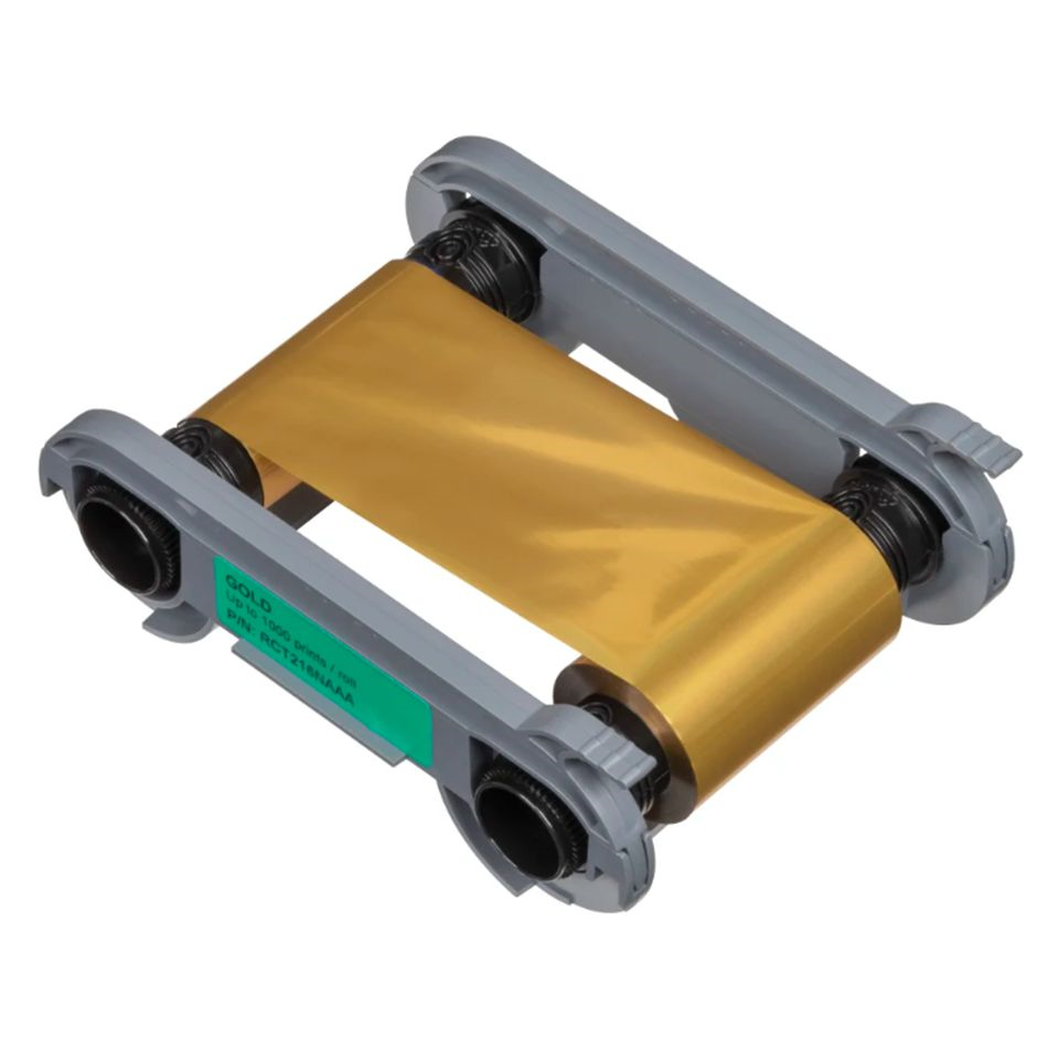 Evolis RCT216NAAA Thermal-transfer ribbon gold, 1K pages for Evolis Primacy 2