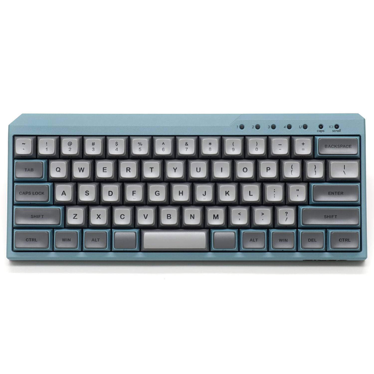 FILCO Majestouch MINILA-R Convertible keyboard Universal USB + Bluetooth QWERTY US English Blue, Grey