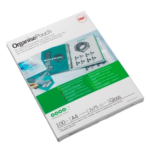 GBC 2x125 Laminator Pouches