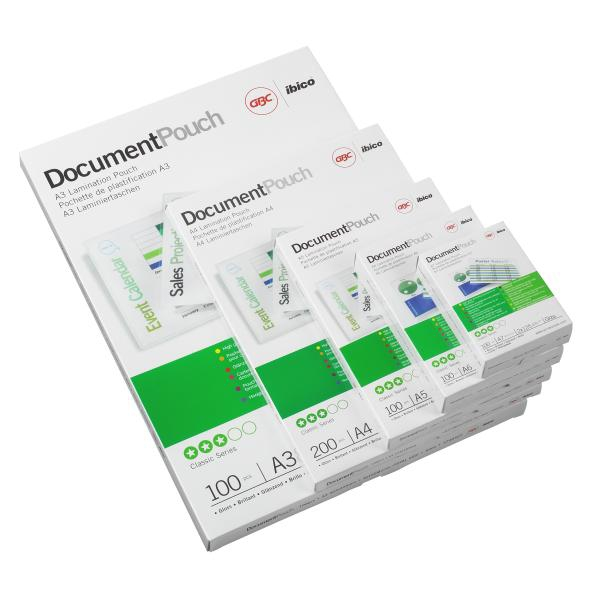 GBC 67x99mm Laminator Pouches - Transparent