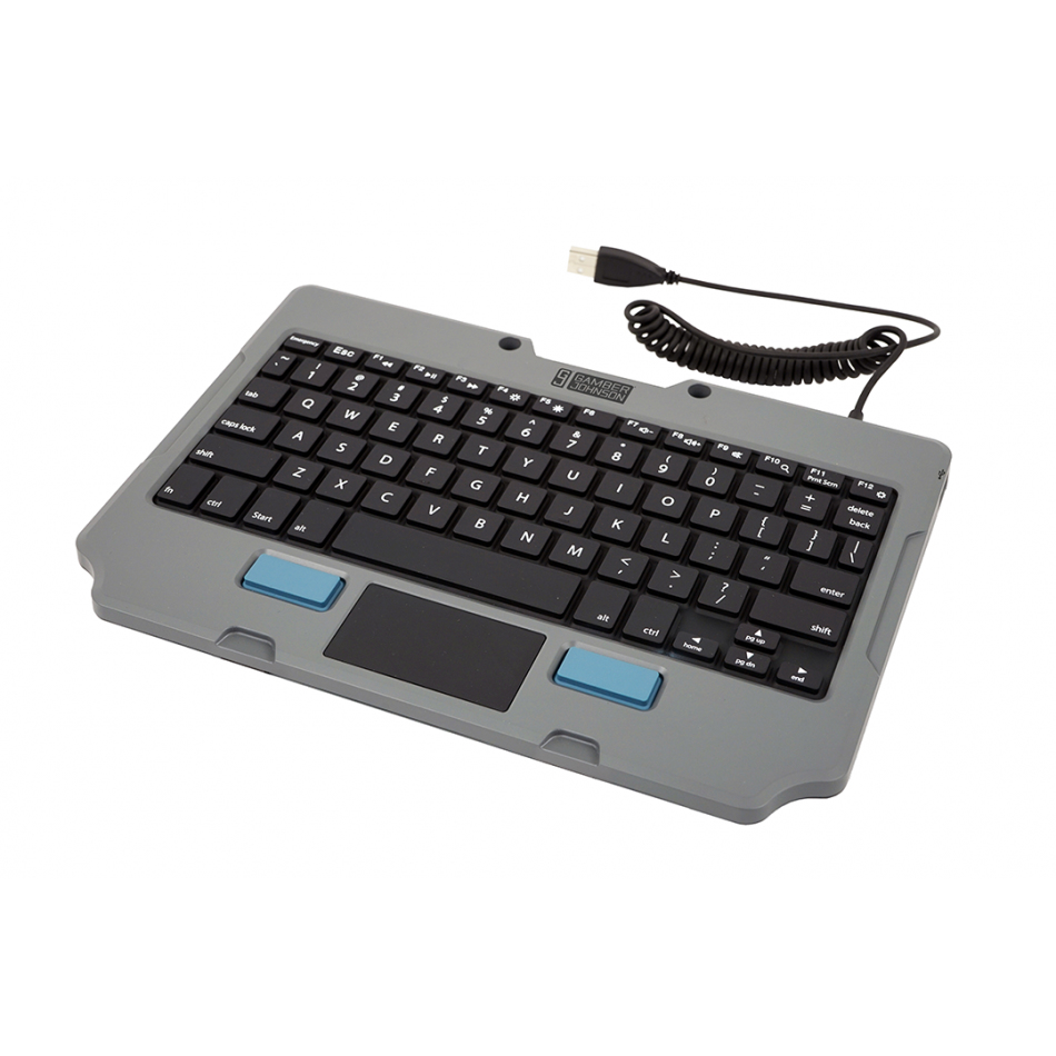 Gamber-Johnson 7160-1449-00 mobile device keyboard Black, Grey USB QWERTY US English