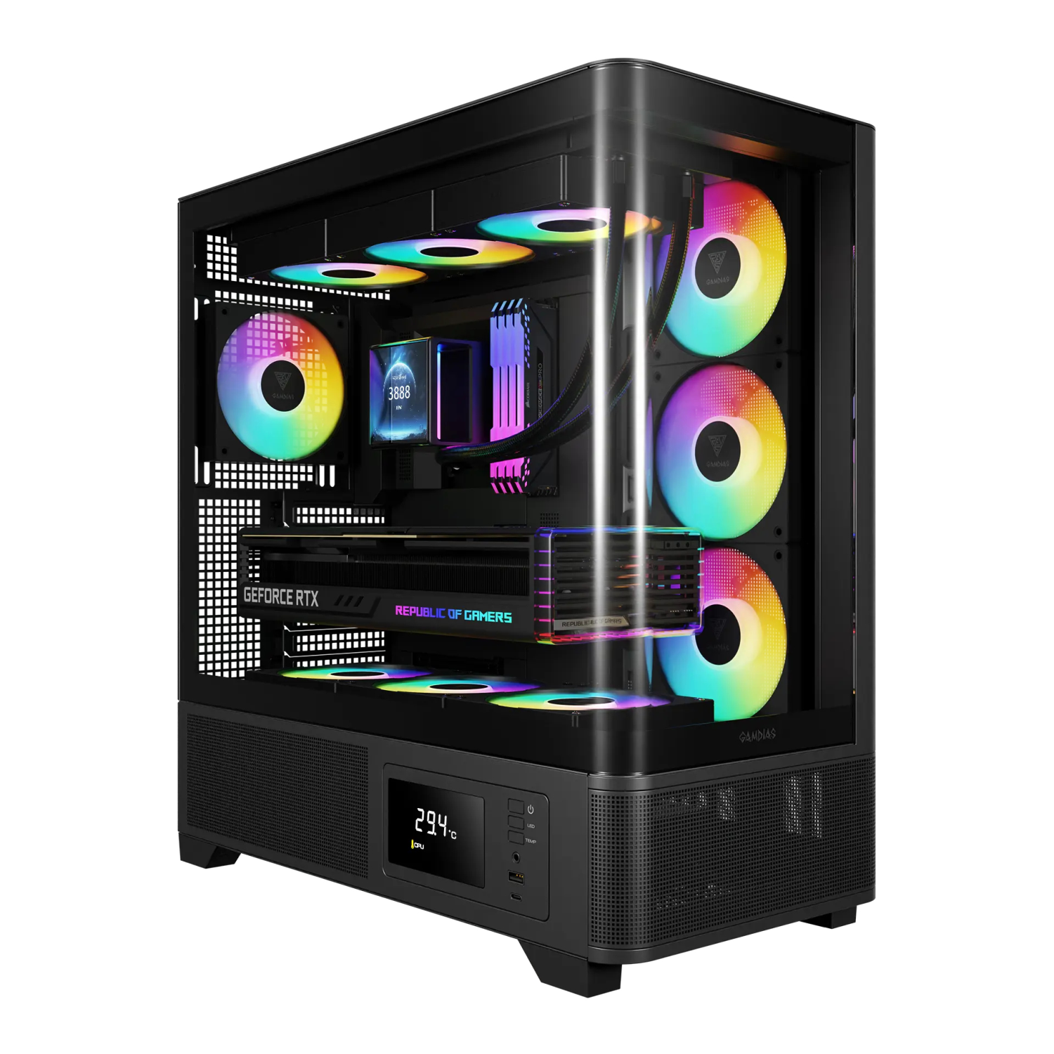 Gamdias ATLAS P2 MID-TOWER BLACK CASE