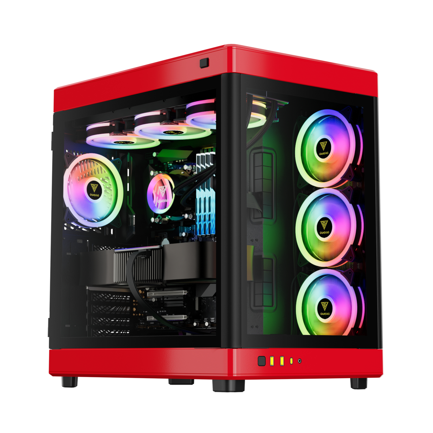 Gamdias NESO P1 FULL-TOWER BLACK AND RED CASE