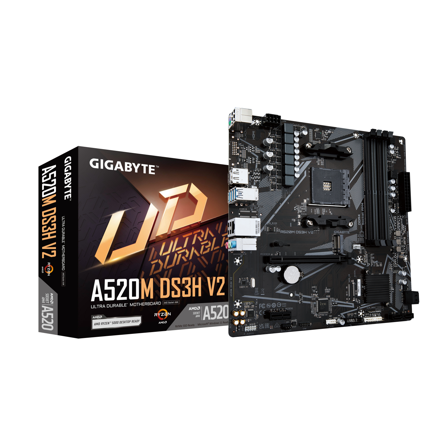 Gigabyte A520M Motherboards - Black