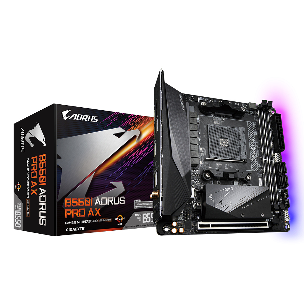 Gigabyte B550I Motherboards - Black