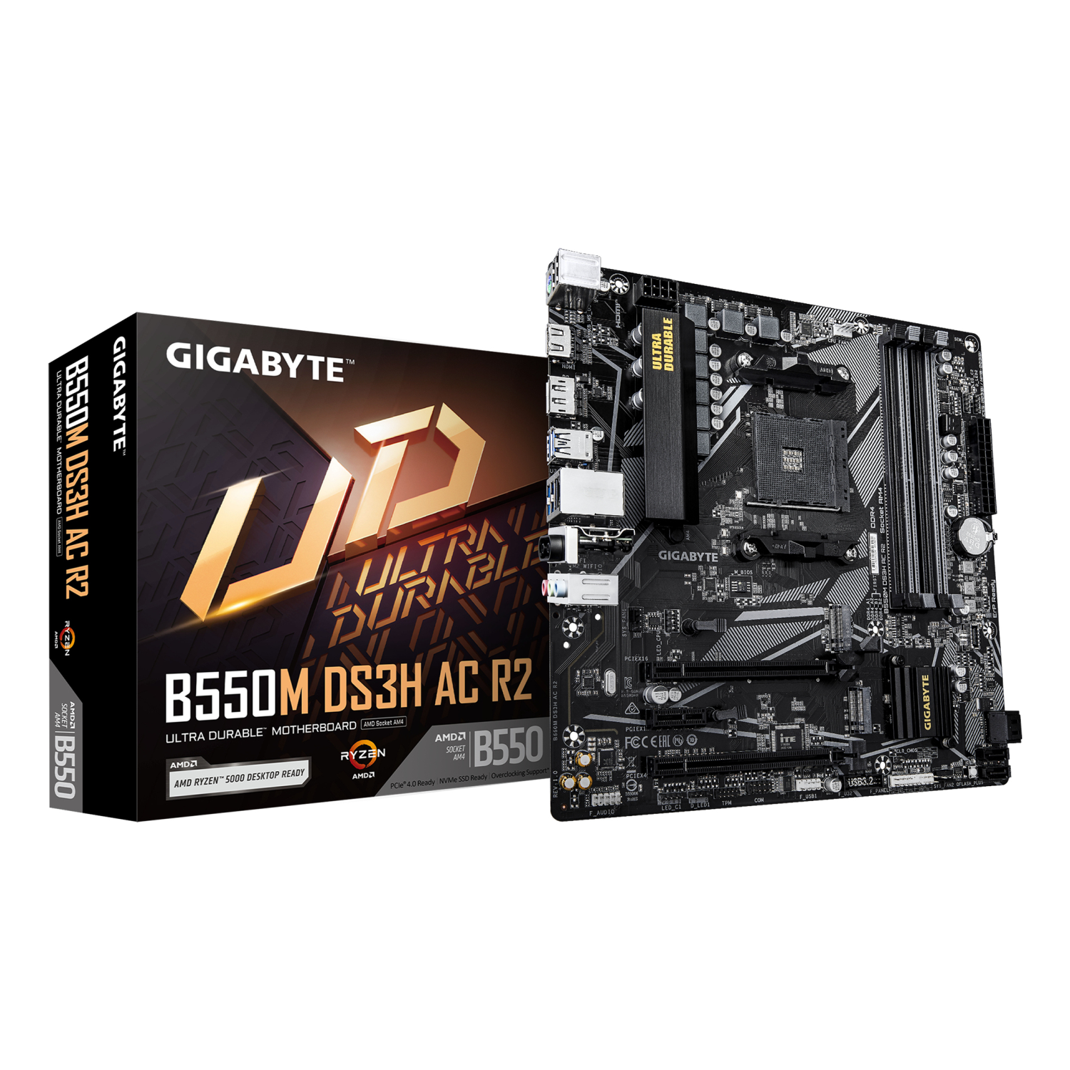 Gigabyte B550M Motherboards - Dark brown