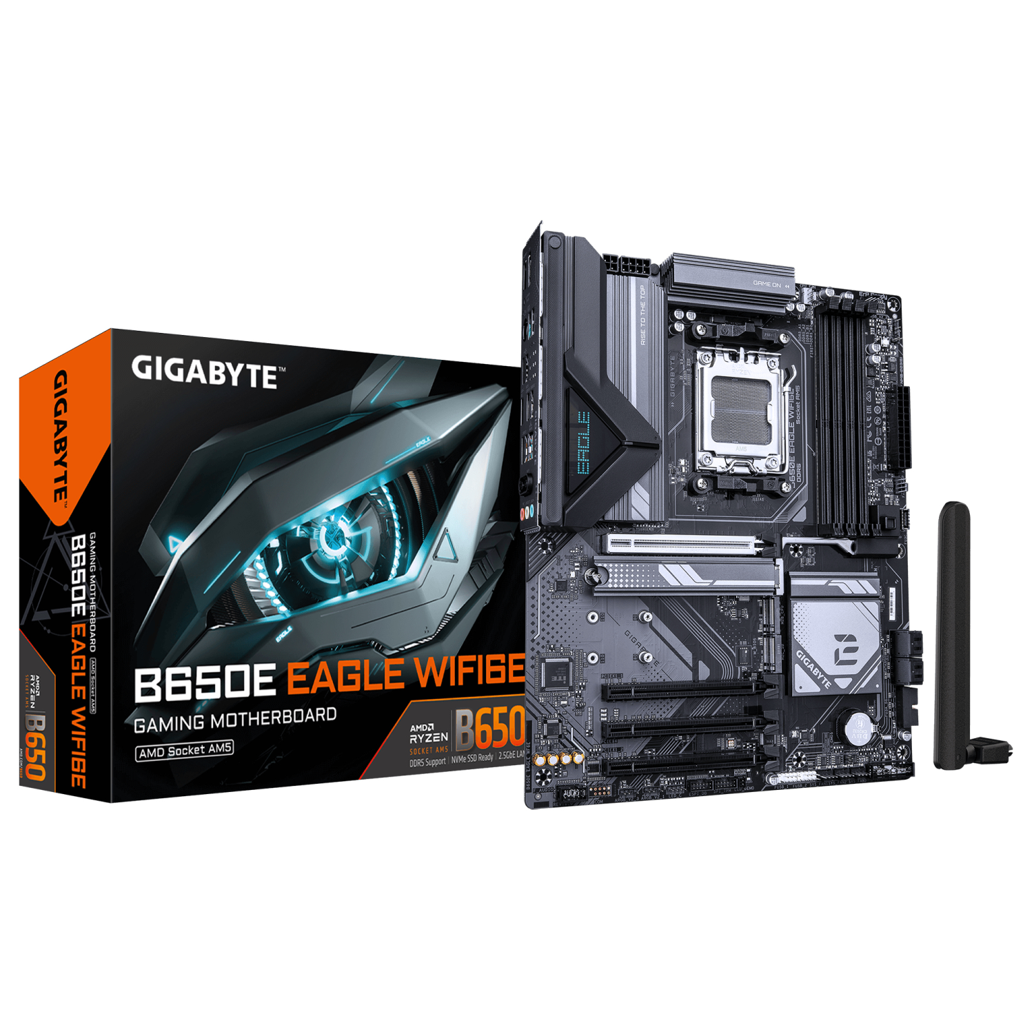 Gigabyte B650E Motherboards - Dark brown
