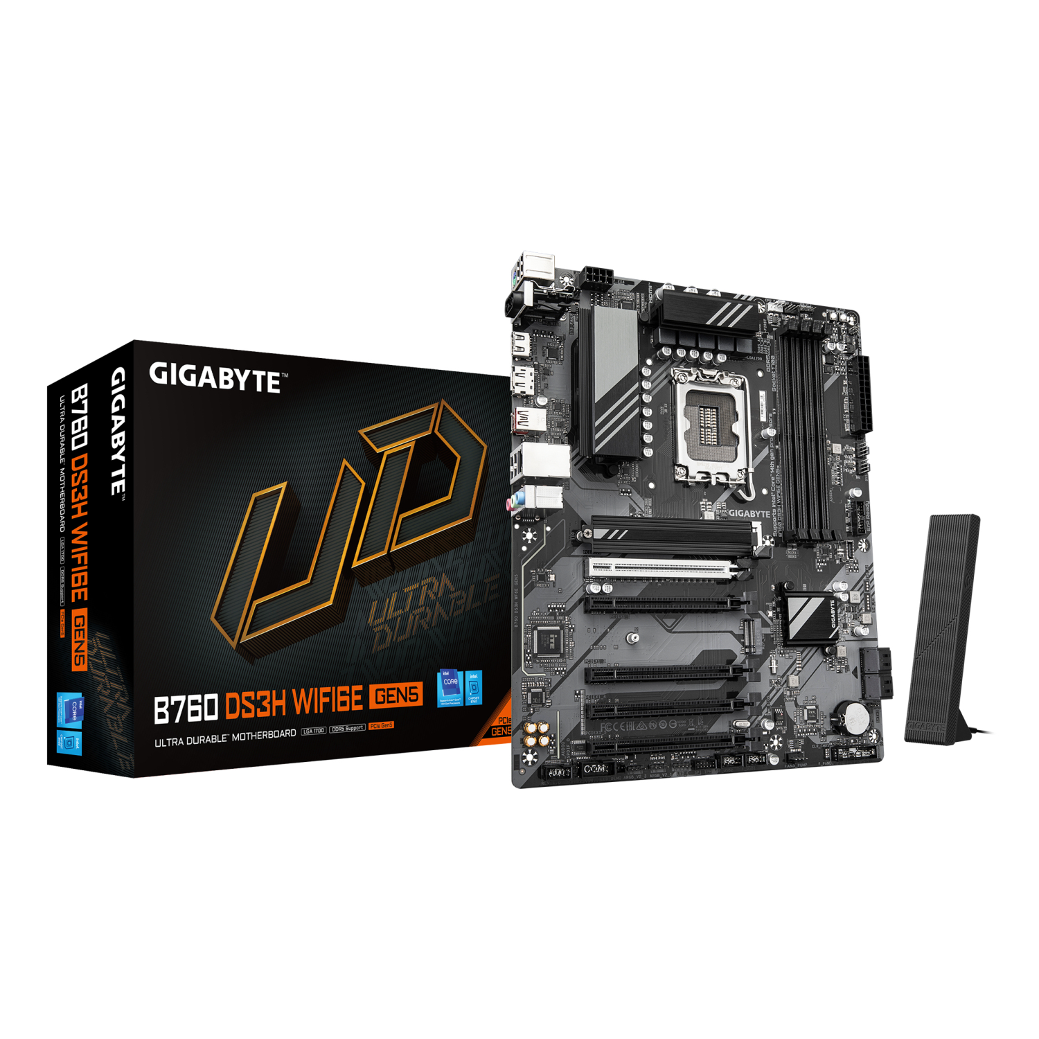 Gigabyte B760 Motherboards - Dark brown