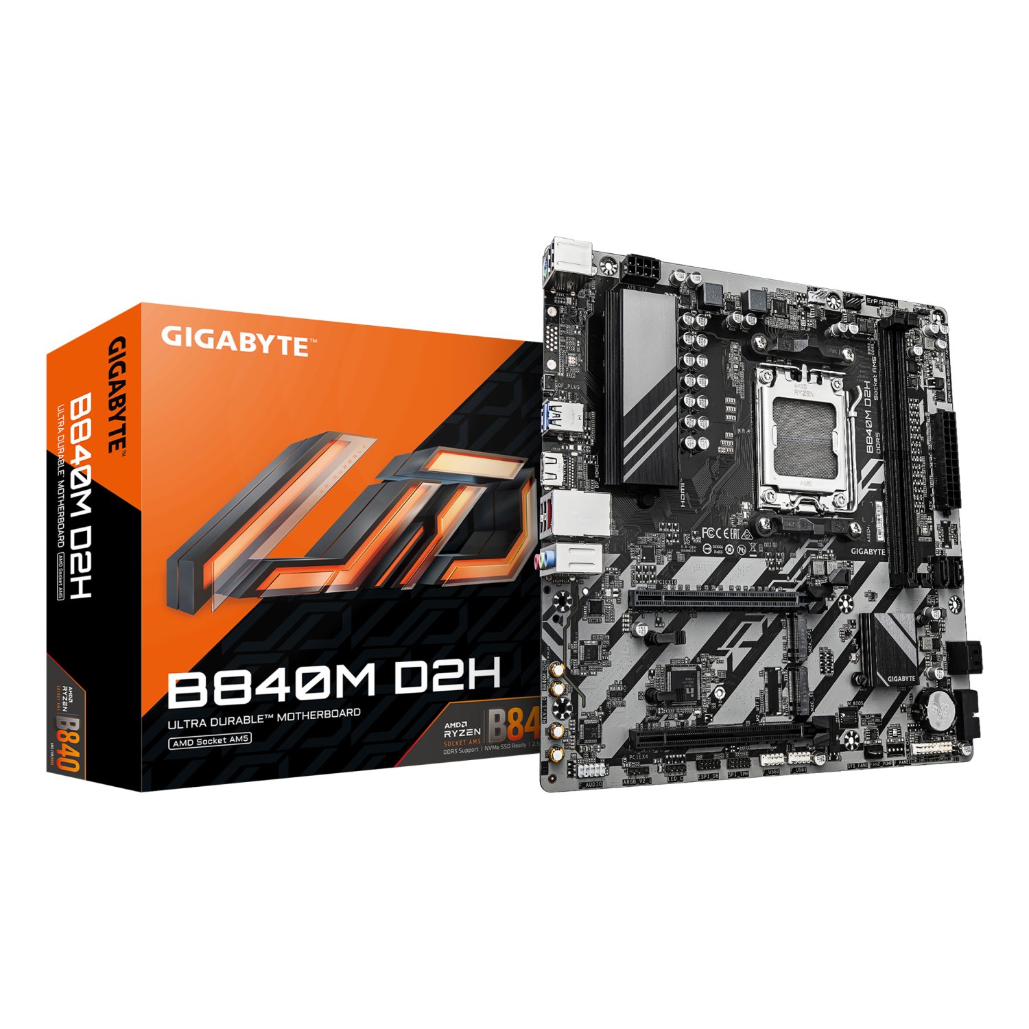 Gigabyte B840M Motherboards - Dark brown