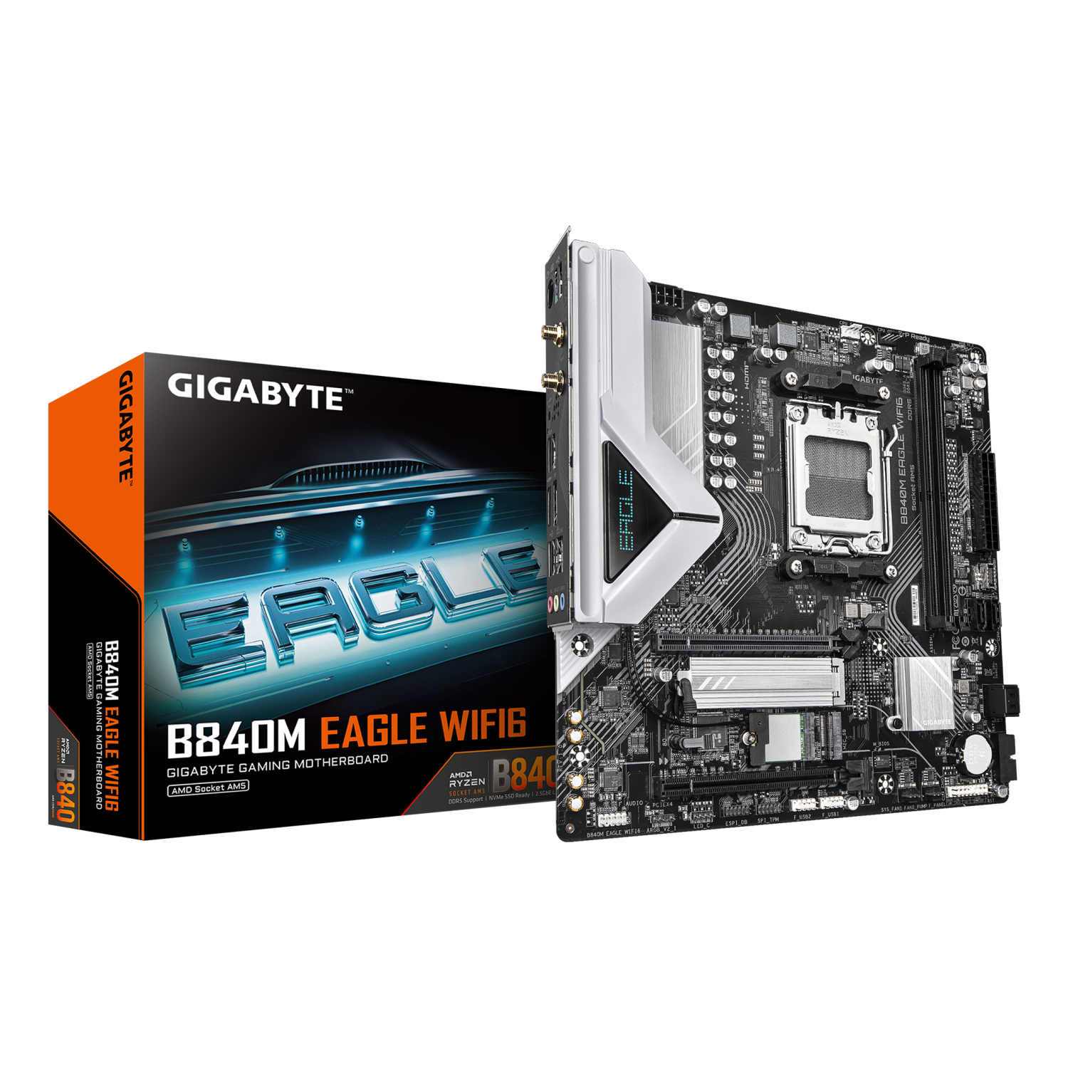 Gigabyte B840M Motherboards - Dark brown